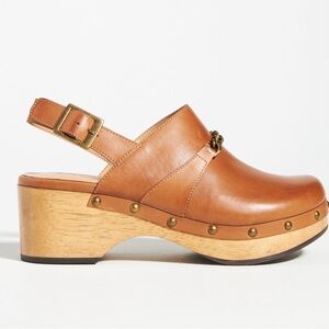 Anthropologie Leather Mules